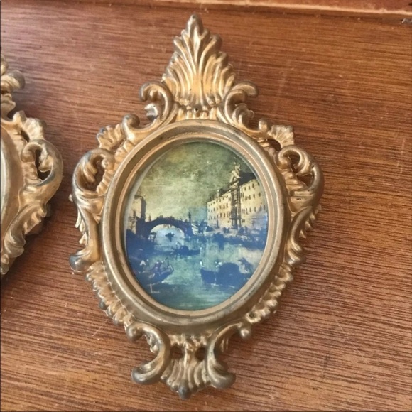 𝅺2 vintage miniature frames Venice and people - Picture 5 of 7